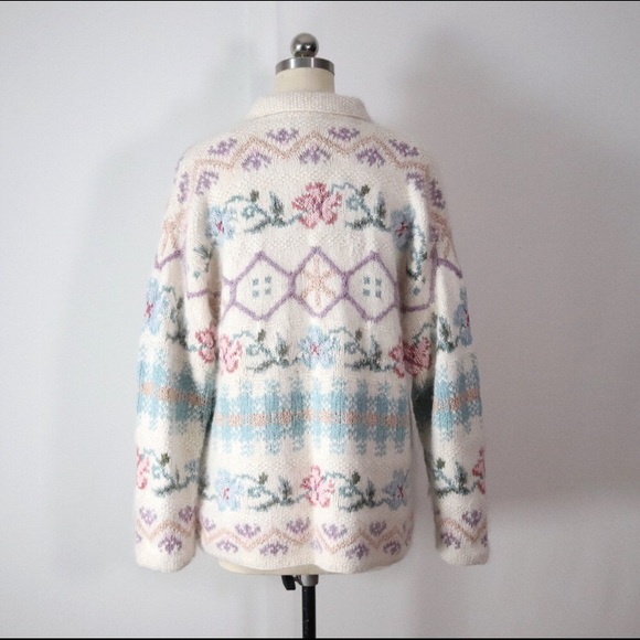 Vintage silk cardigan - Picture 4 of 5